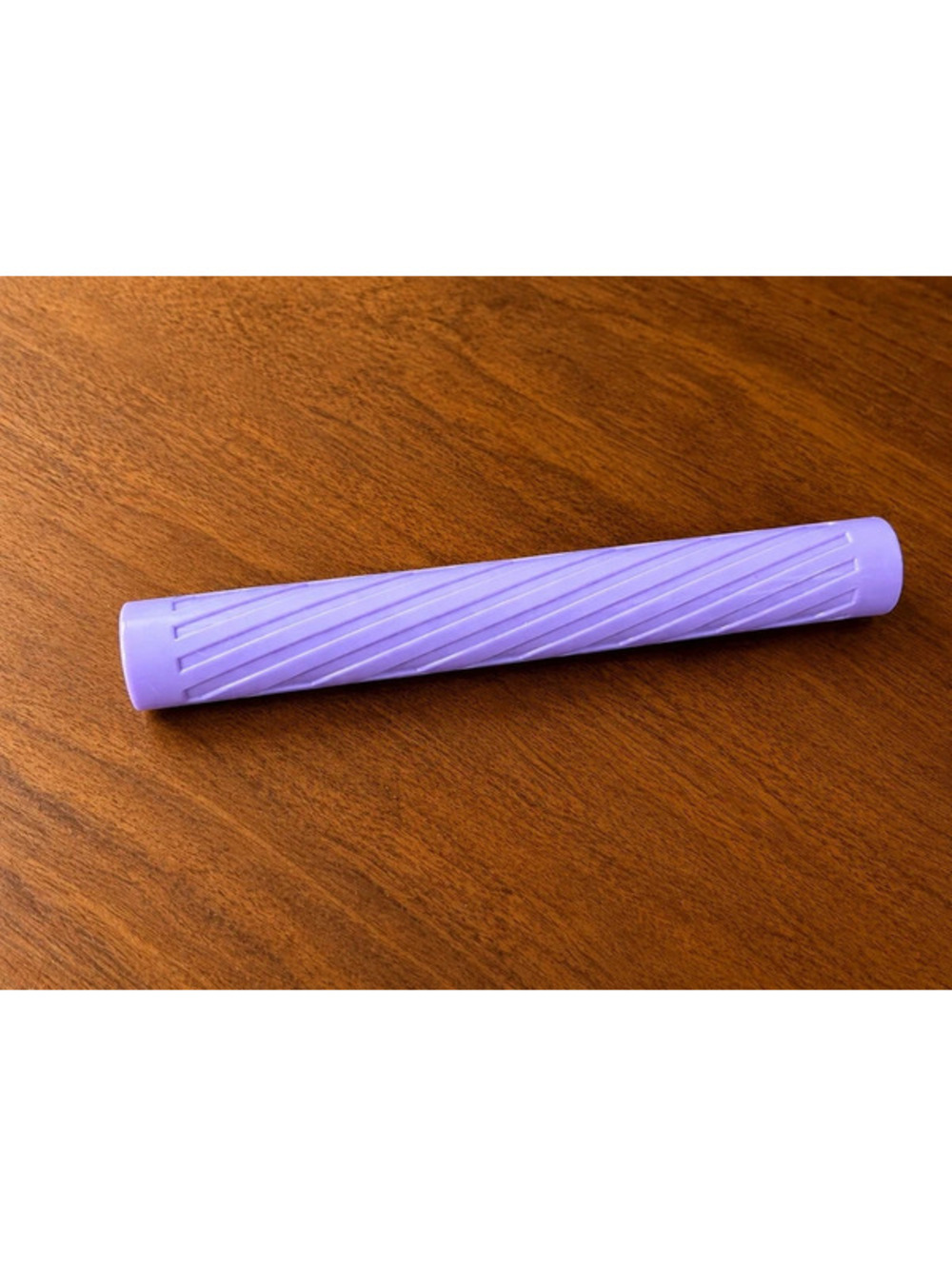 5 Inch Textured Polymer Clay Roller Lavender Clay Tool